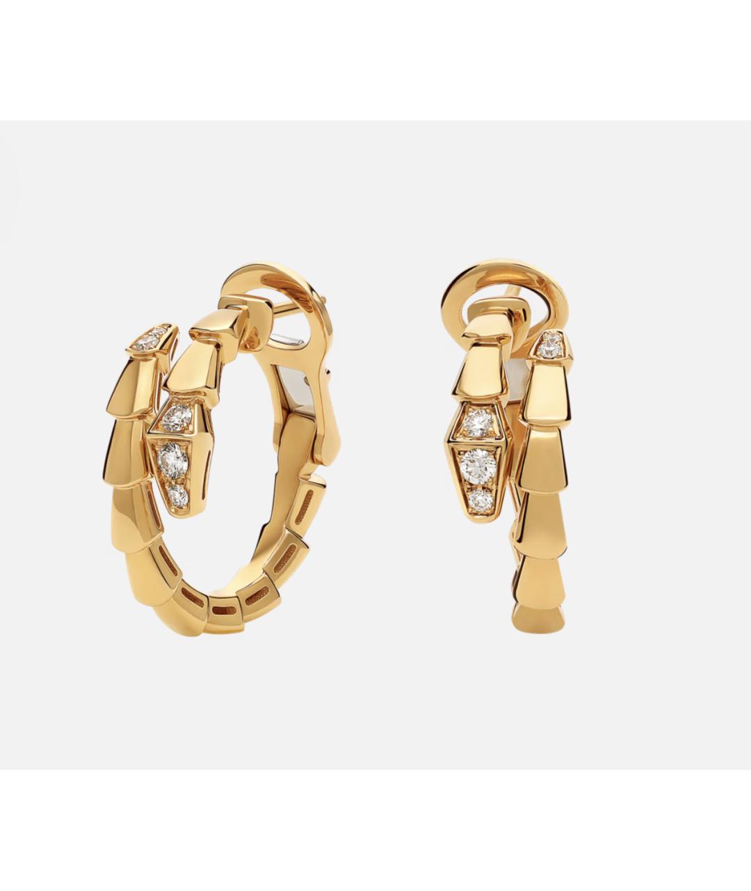 BVLGARI Золотые серьги из желтого золота, фото 4