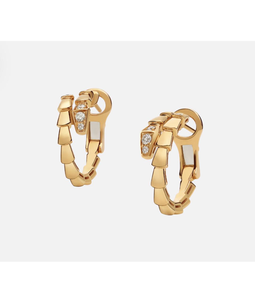 BVLGARI Золотые серьги из желтого золота, фото 3