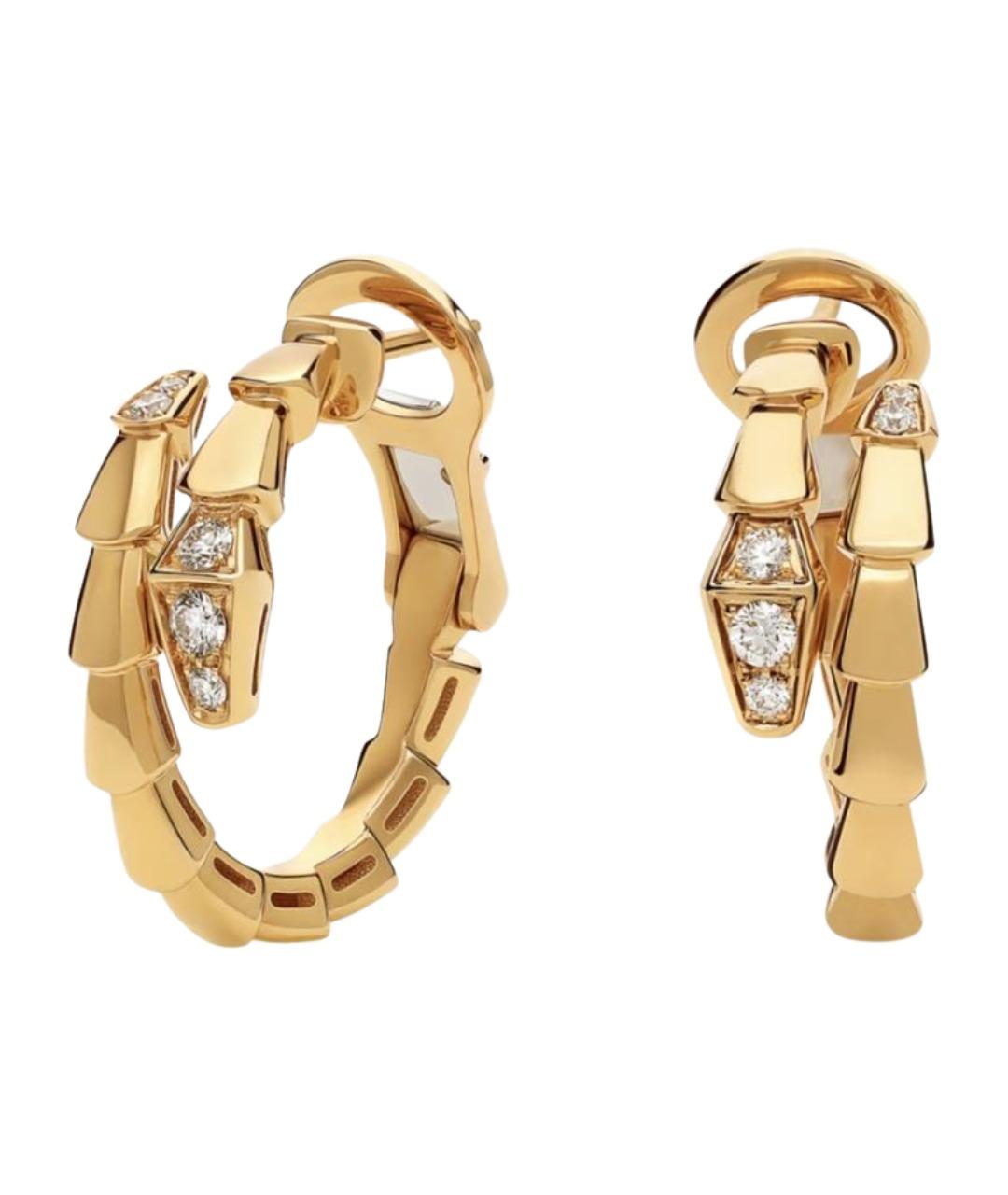 BVLGARI Золотые серьги из желтого золота, фото 1