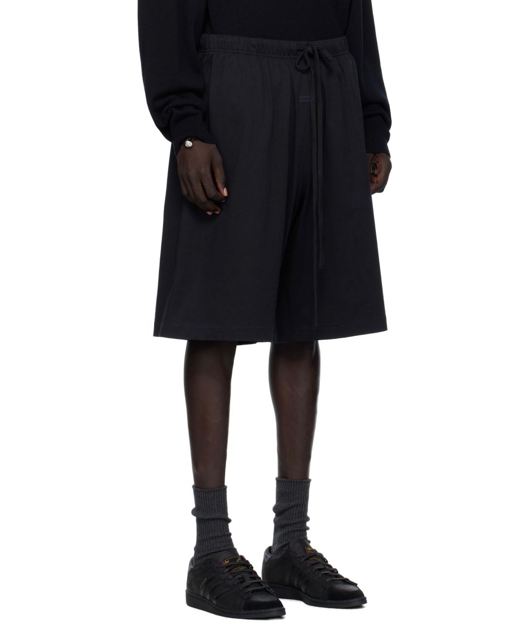 FEAR OF GOD ESSENTIALS Черные хлопковые шорты, фото 3