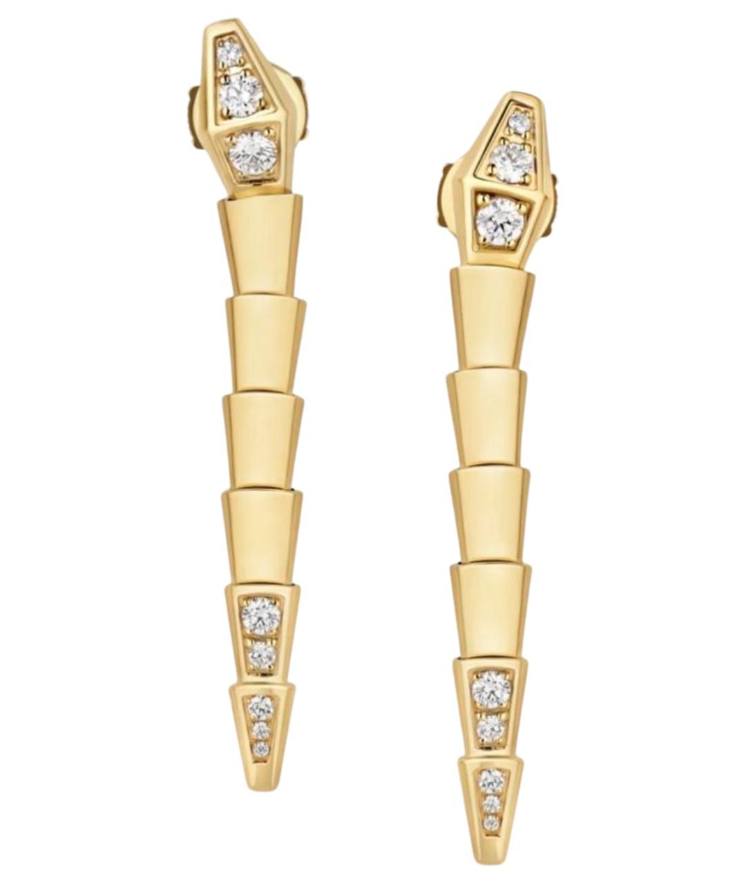 BVLGARI Золотые серьги из желтого золота, фото 1