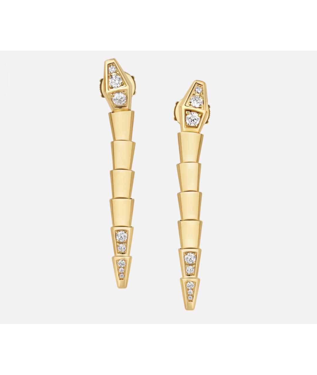 BVLGARI Золотые серьги из желтого золота, фото 4