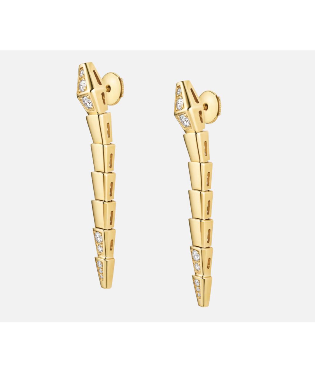 BVLGARI Золотые серьги из желтого золота, фото 3