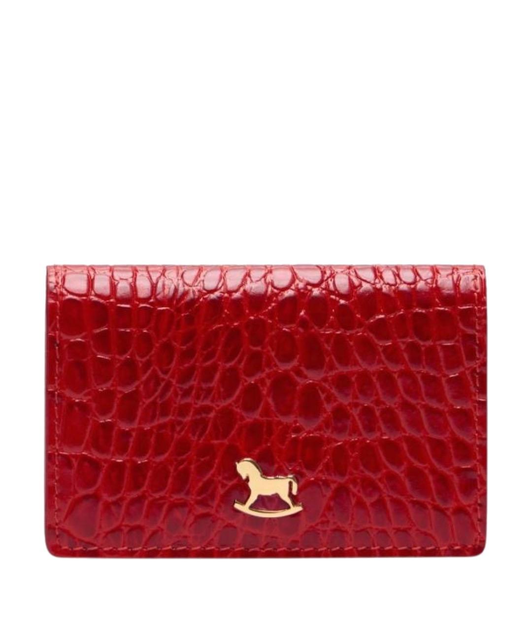 ULYANA SERGEENKO Красный кожаный кардхолдер, фото 1