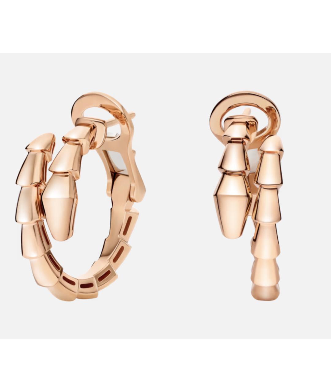 BVLGARI Золотые серьги из розового золота, фото 2