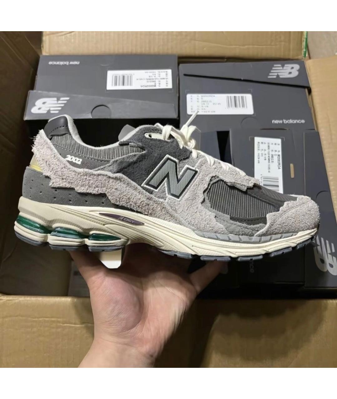 NEW BALANCE Серые низкие кроссовки / кеды, фото 6