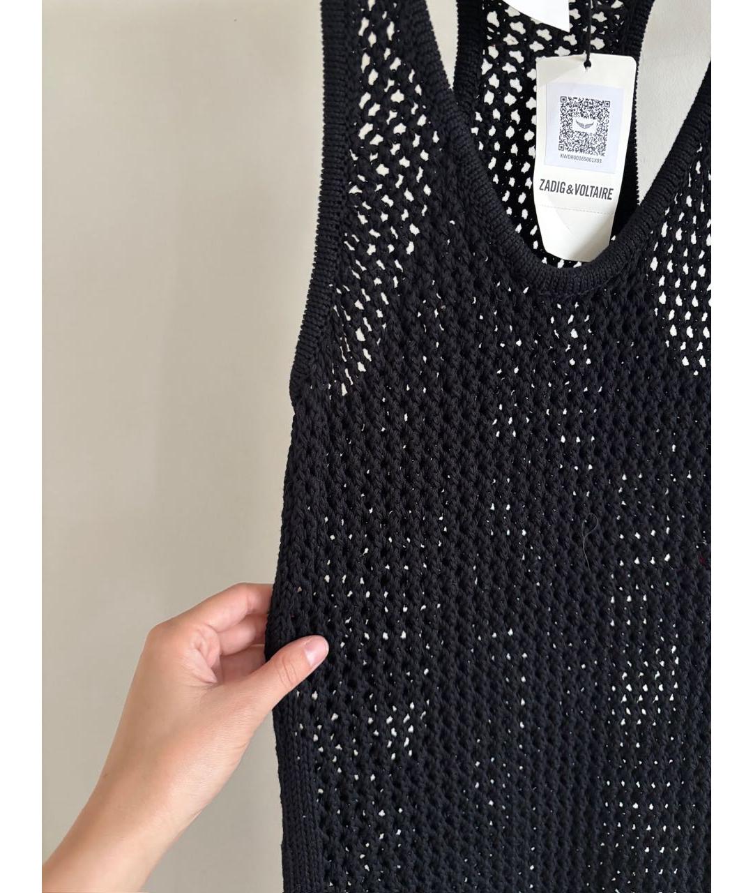 ZADIG & VOLTAIRE Черный хлопковый сарафан, фото 6