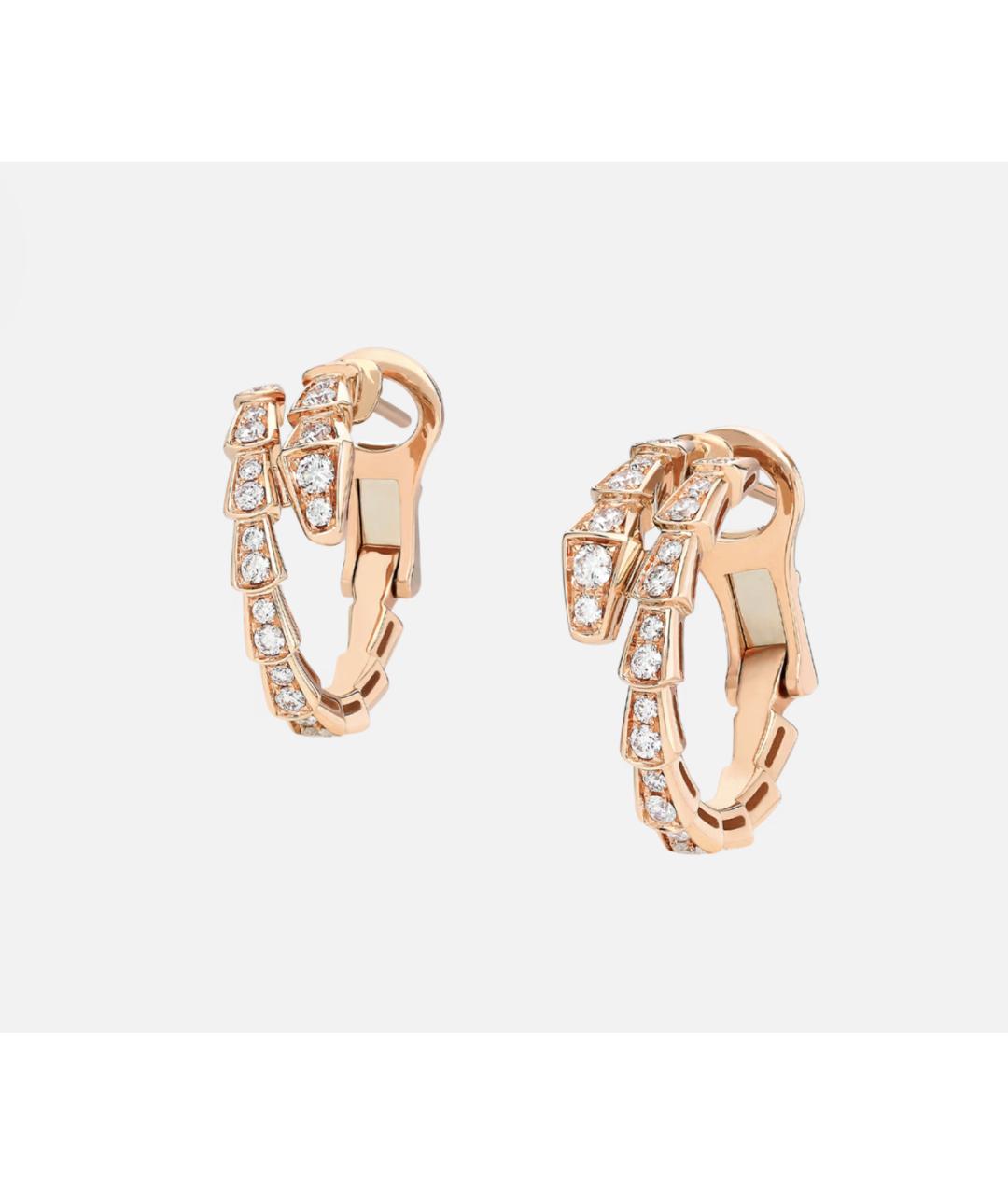 BVLGARI Золотые серьги из розового золота, фото 3
