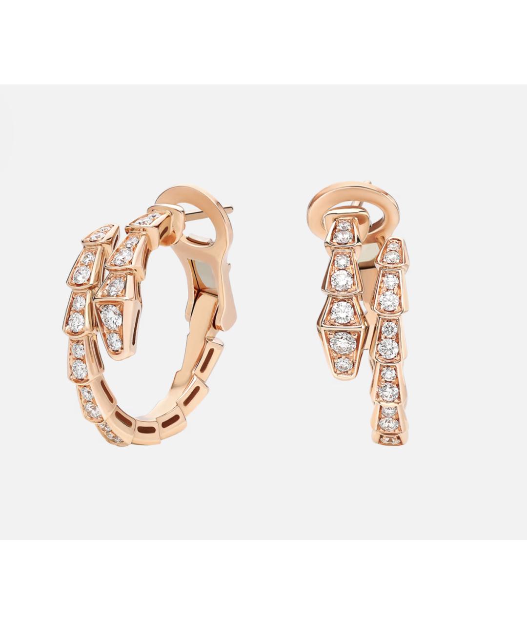 BVLGARI Золотые серьги из розового золота, фото 2