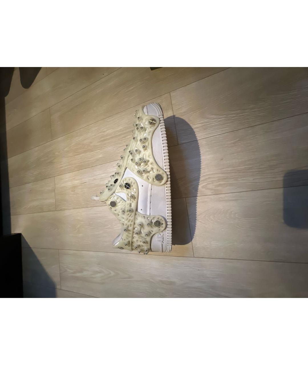 NIKE Белые кожаные кроссовки, фото 8