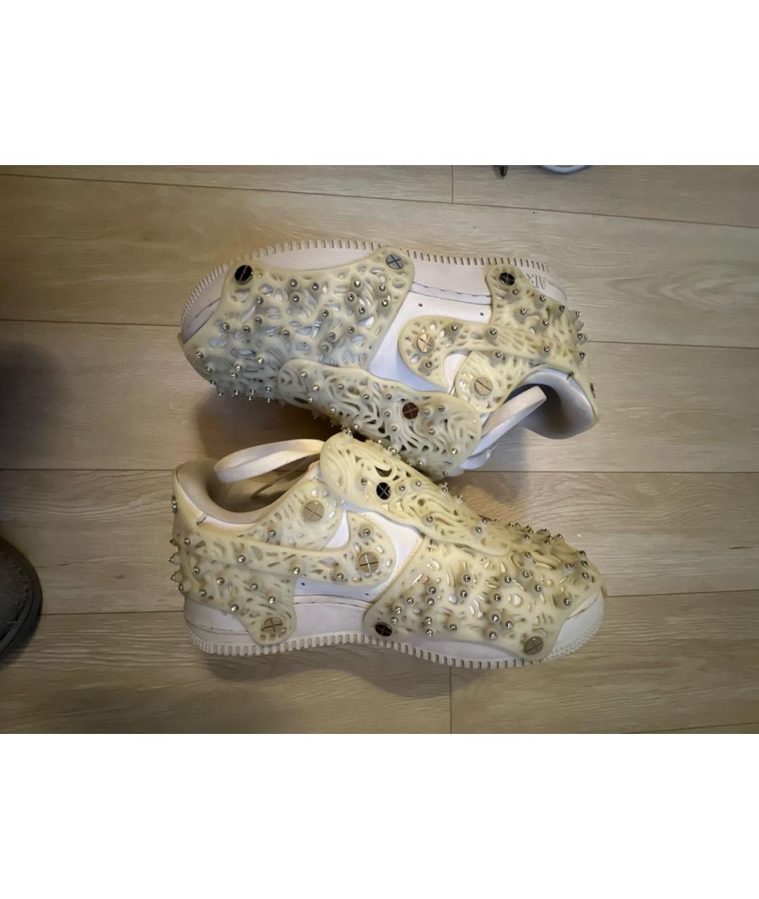 NIKE Белые кожаные кроссовки, фото 7
