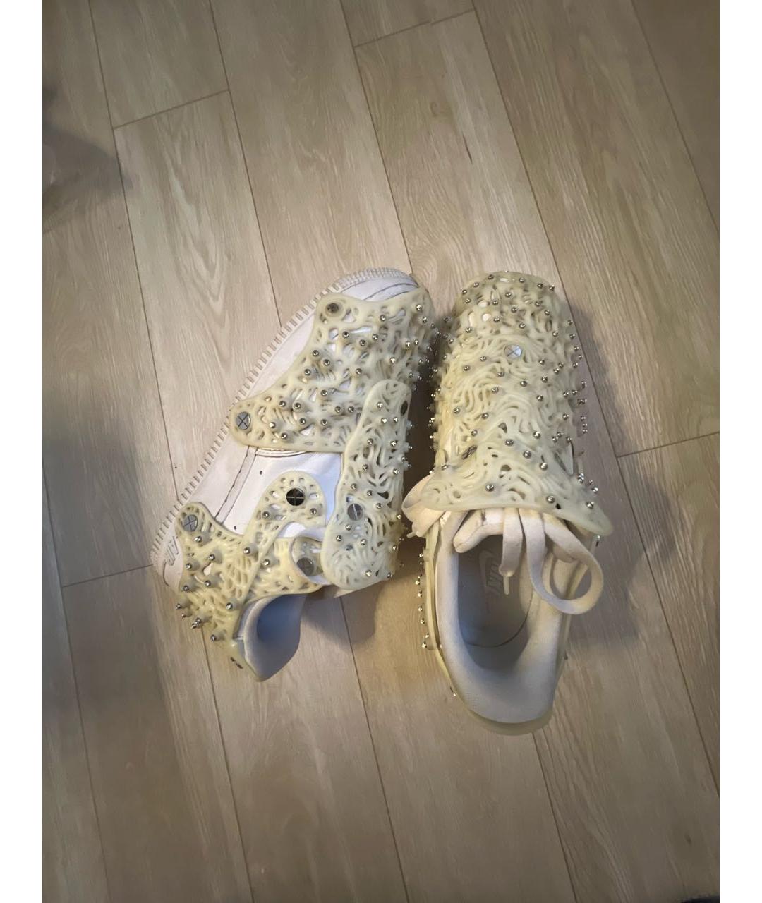 NIKE Белые кожаные кроссовки, фото 3