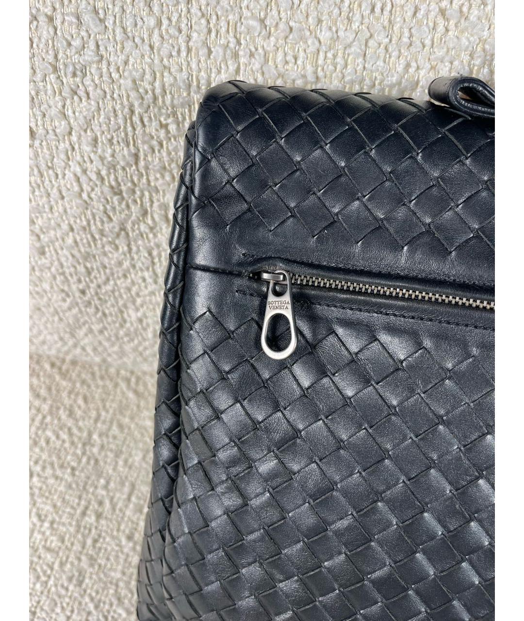 BOTTEGA VENETA Черный кожаный портфель, фото 7