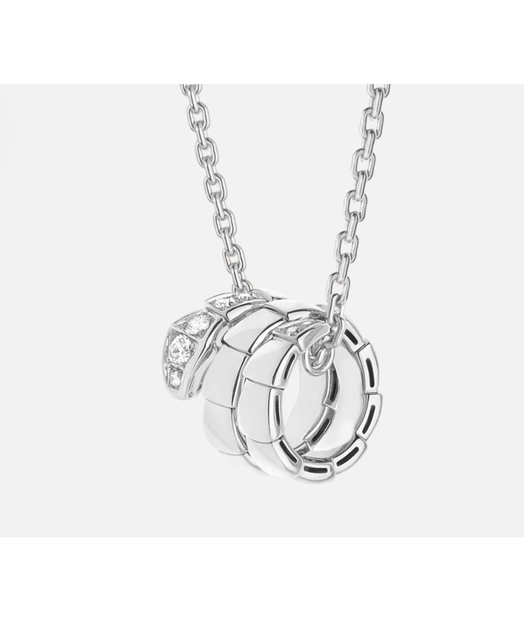 BVLGARI Серебряное колье из белого золота, фото 3
