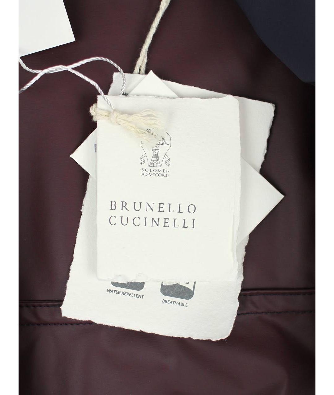 BRUNELLO CUCINELLI Темно-синяя полиамидовая куртка, фото 3