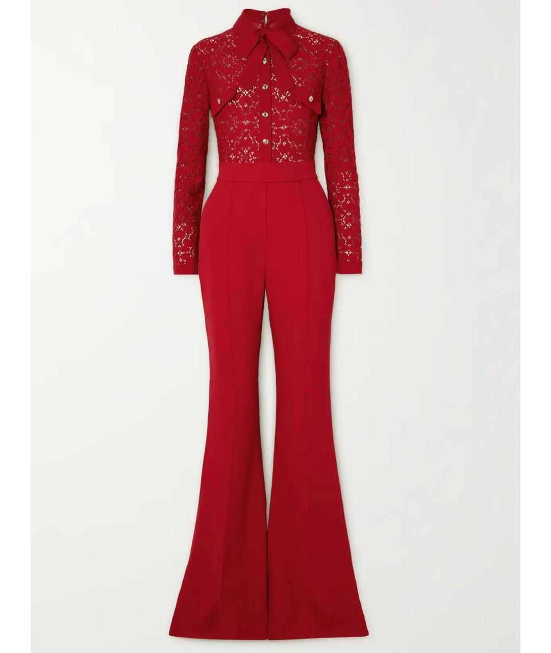 ELIE SAAB Красный вискозный комбинезон, фото 5