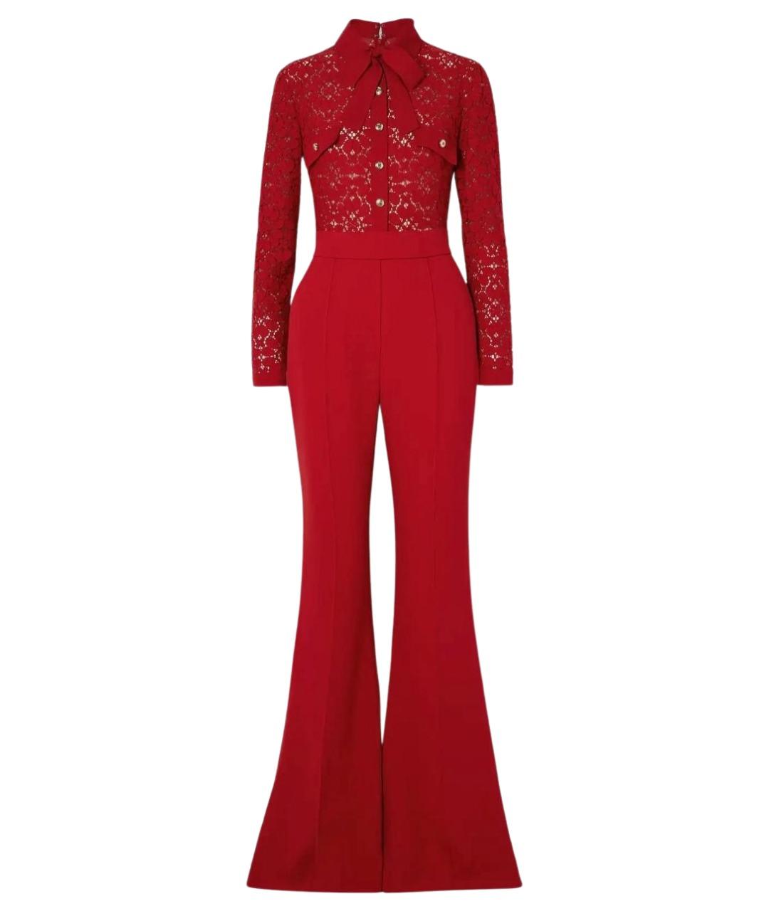 ELIE SAAB Красный вискозный комбинезон, фото 1