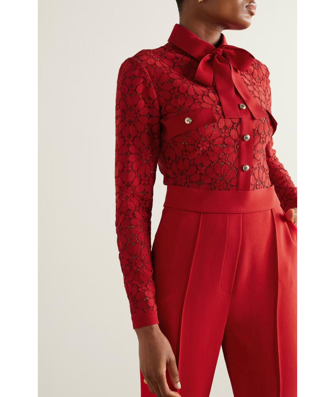 ELIE SAAB Красный вискозный комбинезон, фото 3