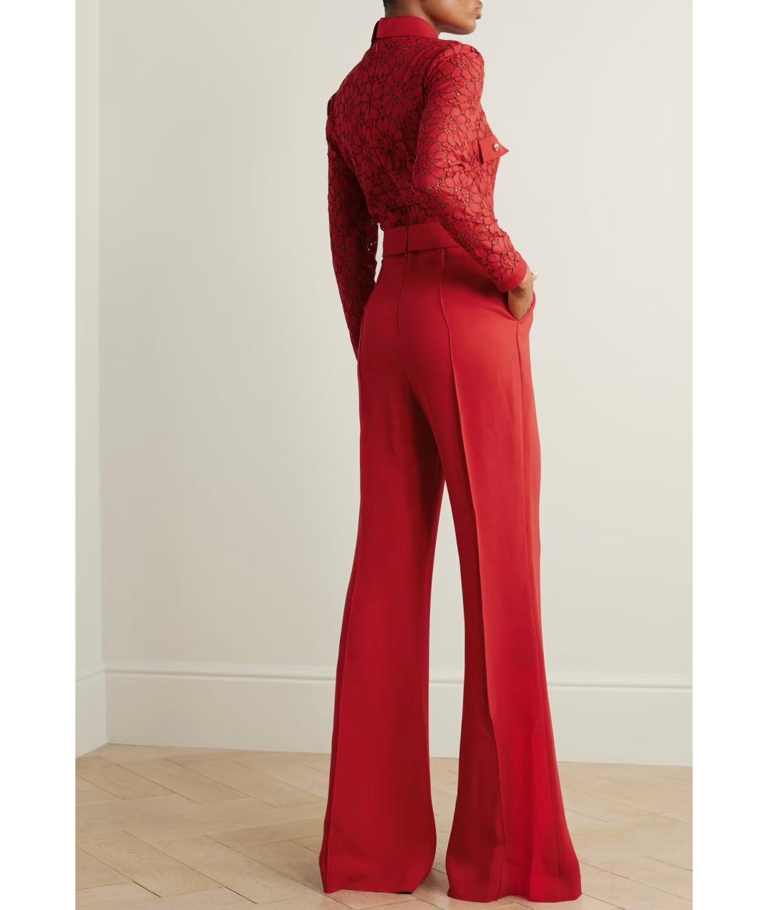 ELIE SAAB Красный вискозный комбинезон, фото 4