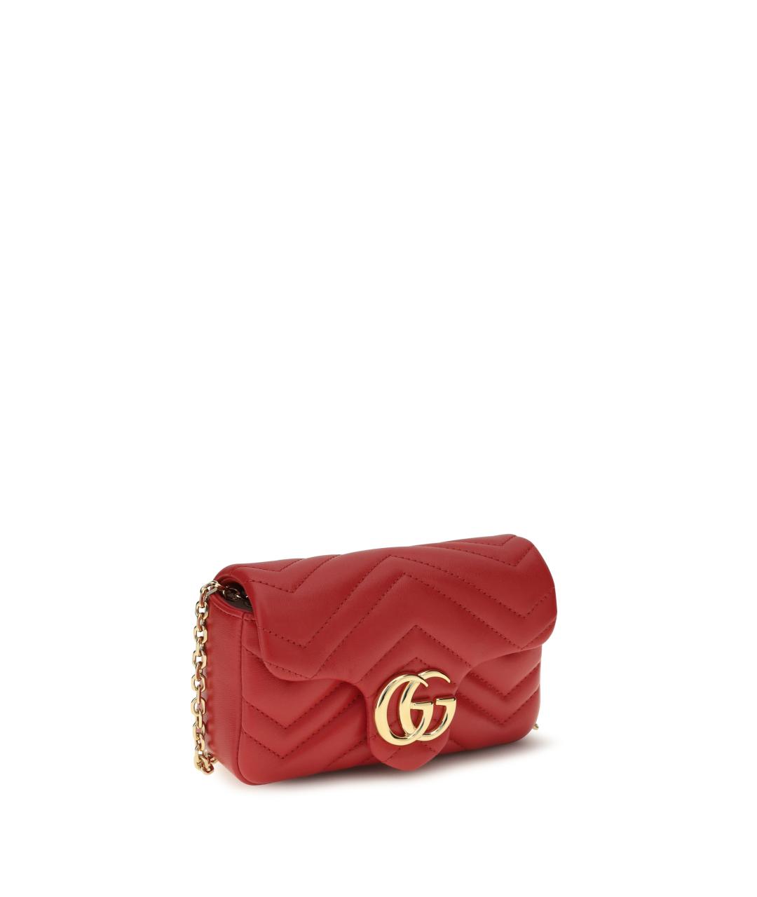 GUCCI Красная кожаная сумка через плечо, фото 2