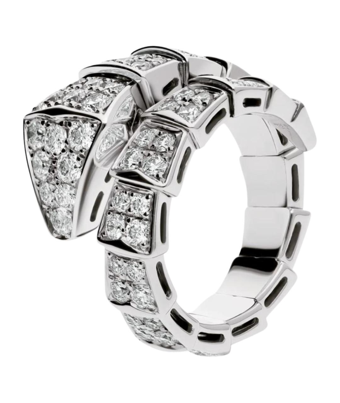 BVLGARI Серебряное кольцо из белого золота, фото 1