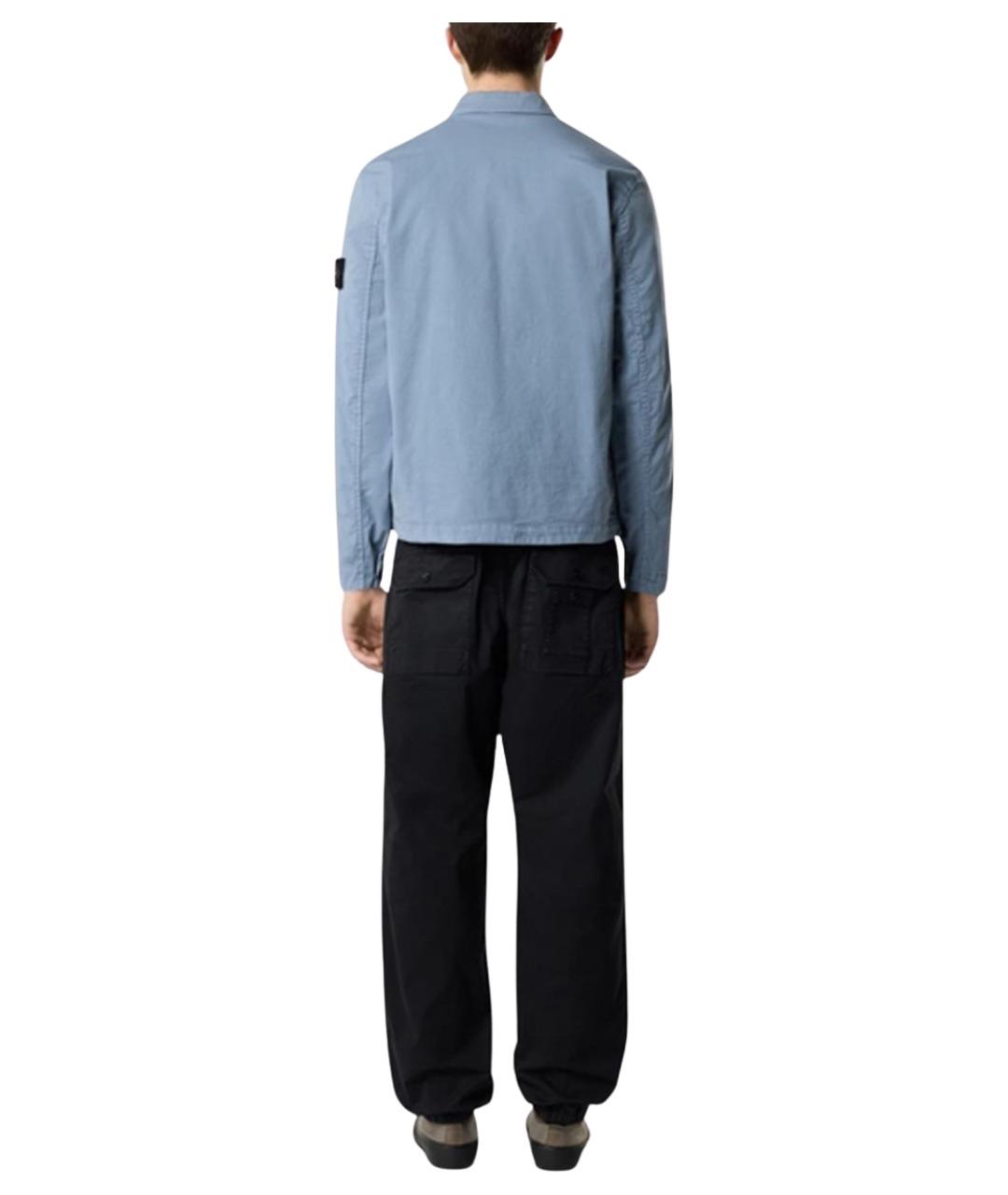 STONE ISLAND Синяя хлопковая куртка, фото 4