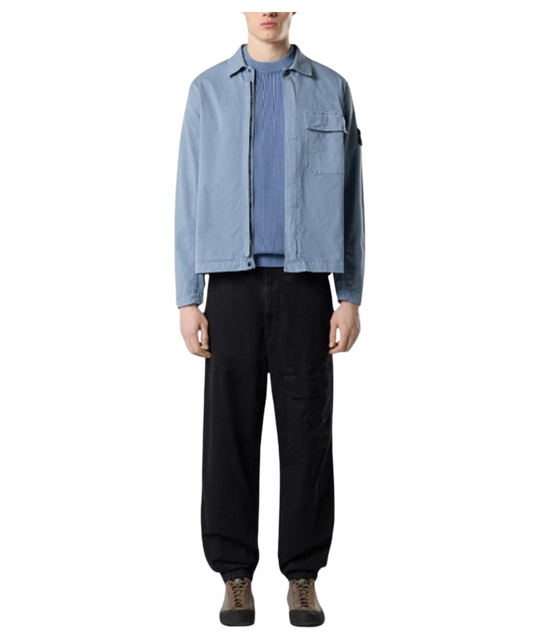 STONE ISLAND Синяя хлопковая куртка, фото 3