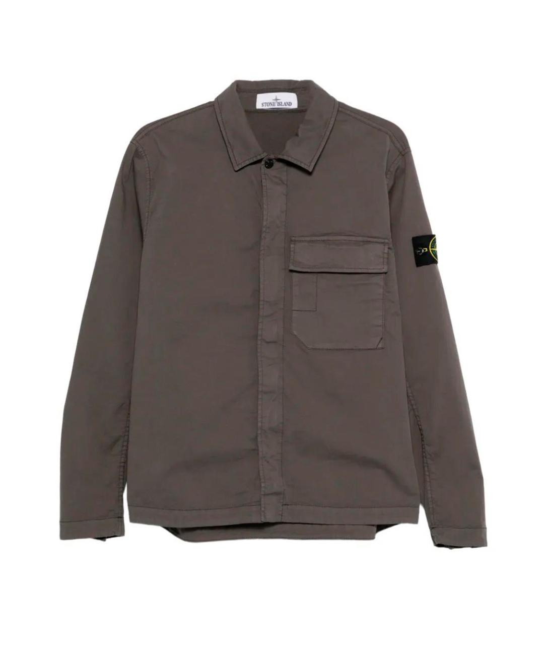 STONE ISLAND Серая хлопковая куртка, фото 1