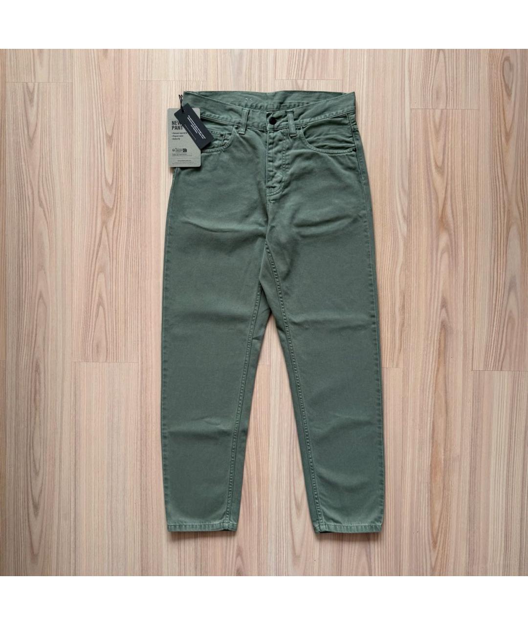 CARHARTT WIP Салатовые хлопковые джинсы, фото 9