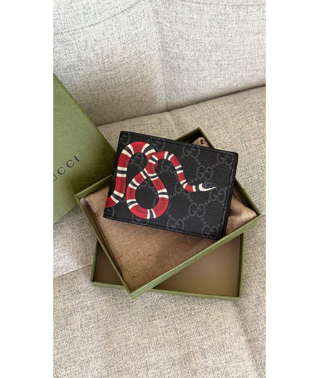GUCCI Черный кошелек, фото 4
