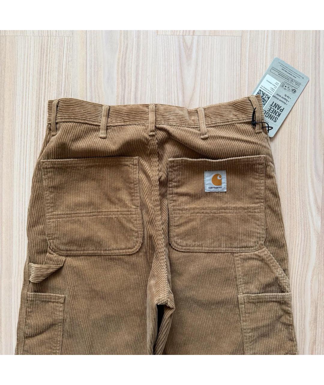 CARHARTT WIP Коричневые хлопковые джинсы, фото 5