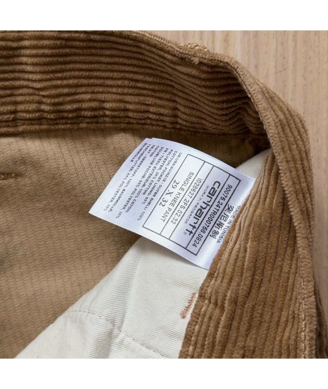 CARHARTT WIP Коричневые хлопковые джинсы, фото 8