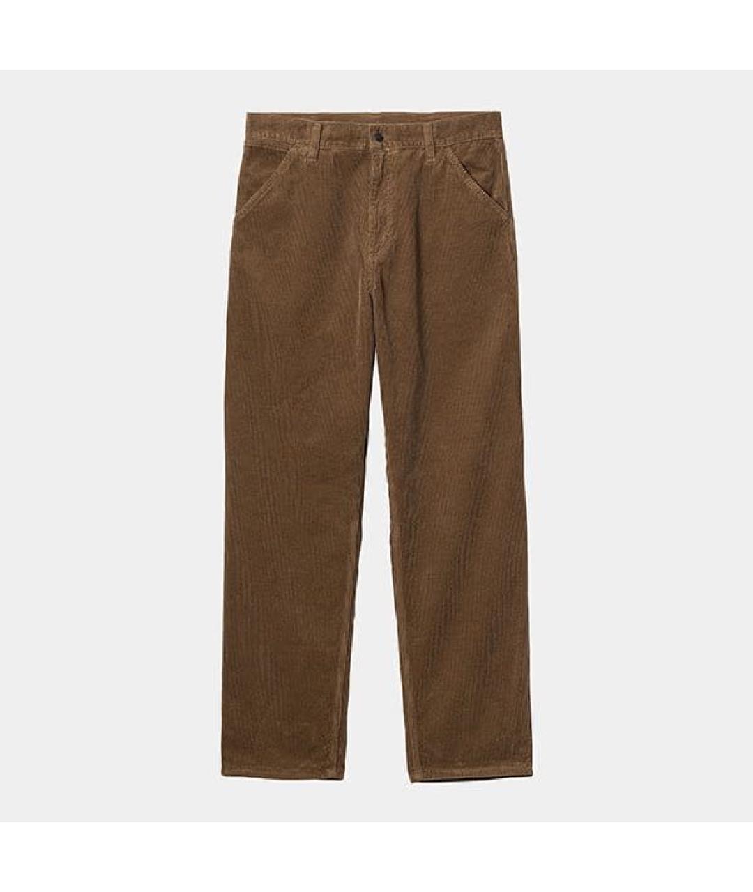 CARHARTT WIP Коричневые хлопковые джинсы, фото 9
