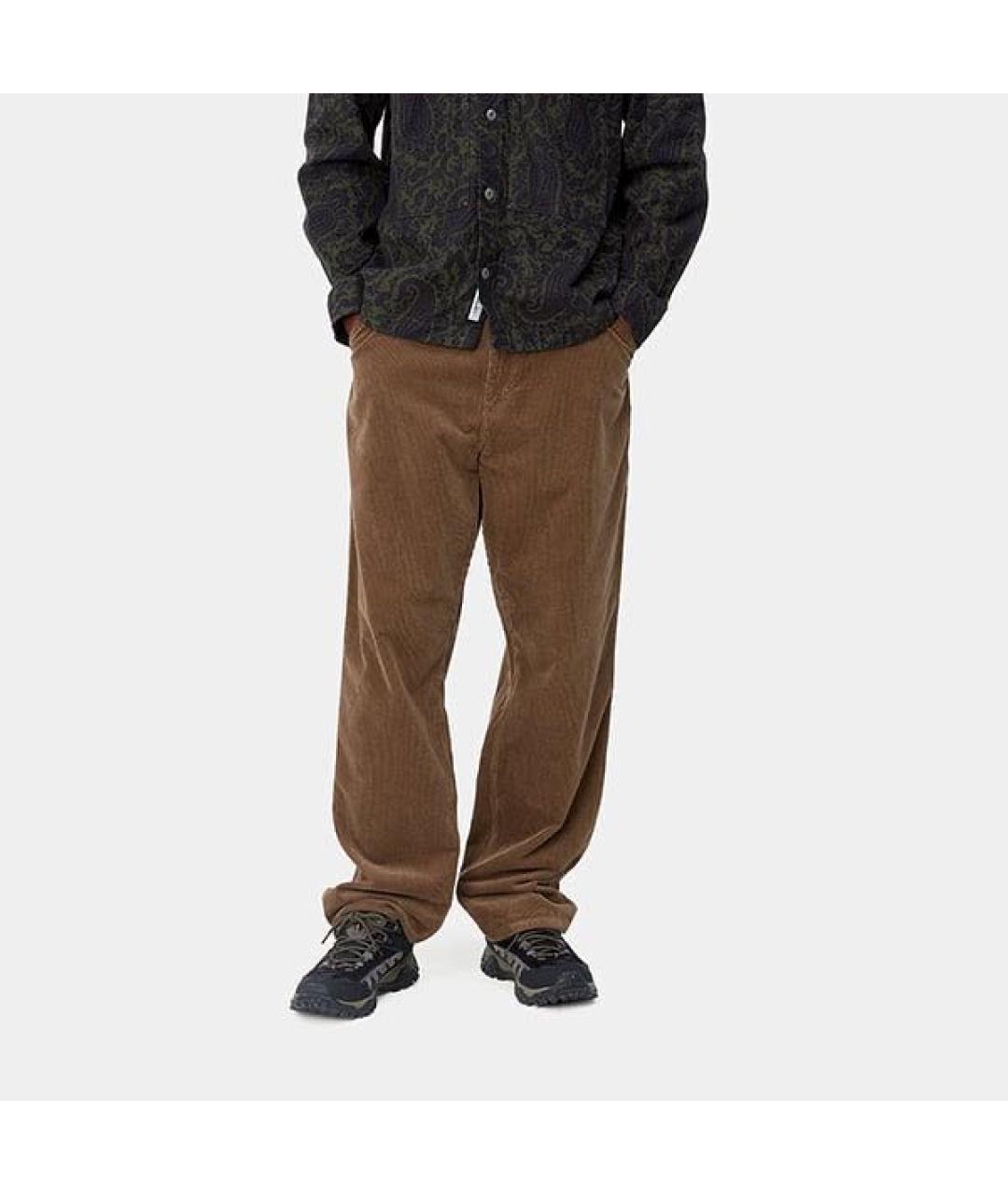 CARHARTT WIP Коричневые хлопковые джинсы, фото 3