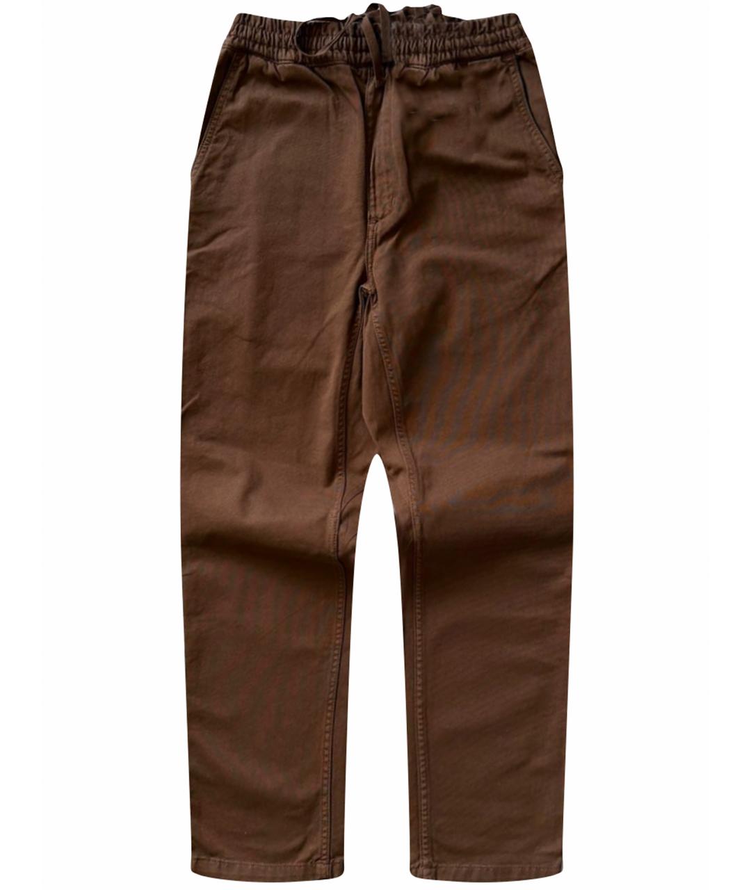 CARHARTT WIP Коричневые хлопковые повседневные брюки, фото 1