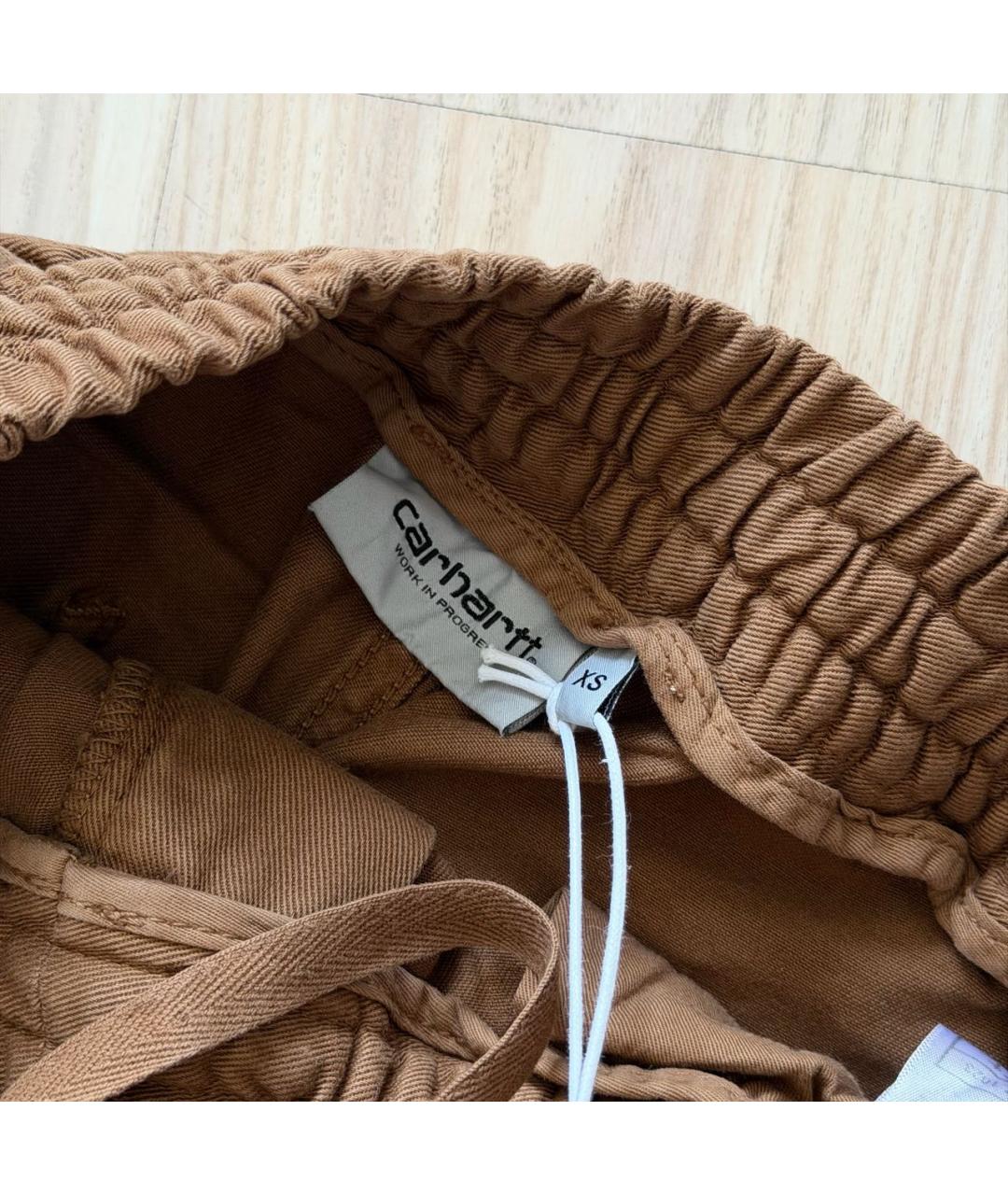 CARHARTT WIP Коричневые хлопковые повседневные брюки, фото 6