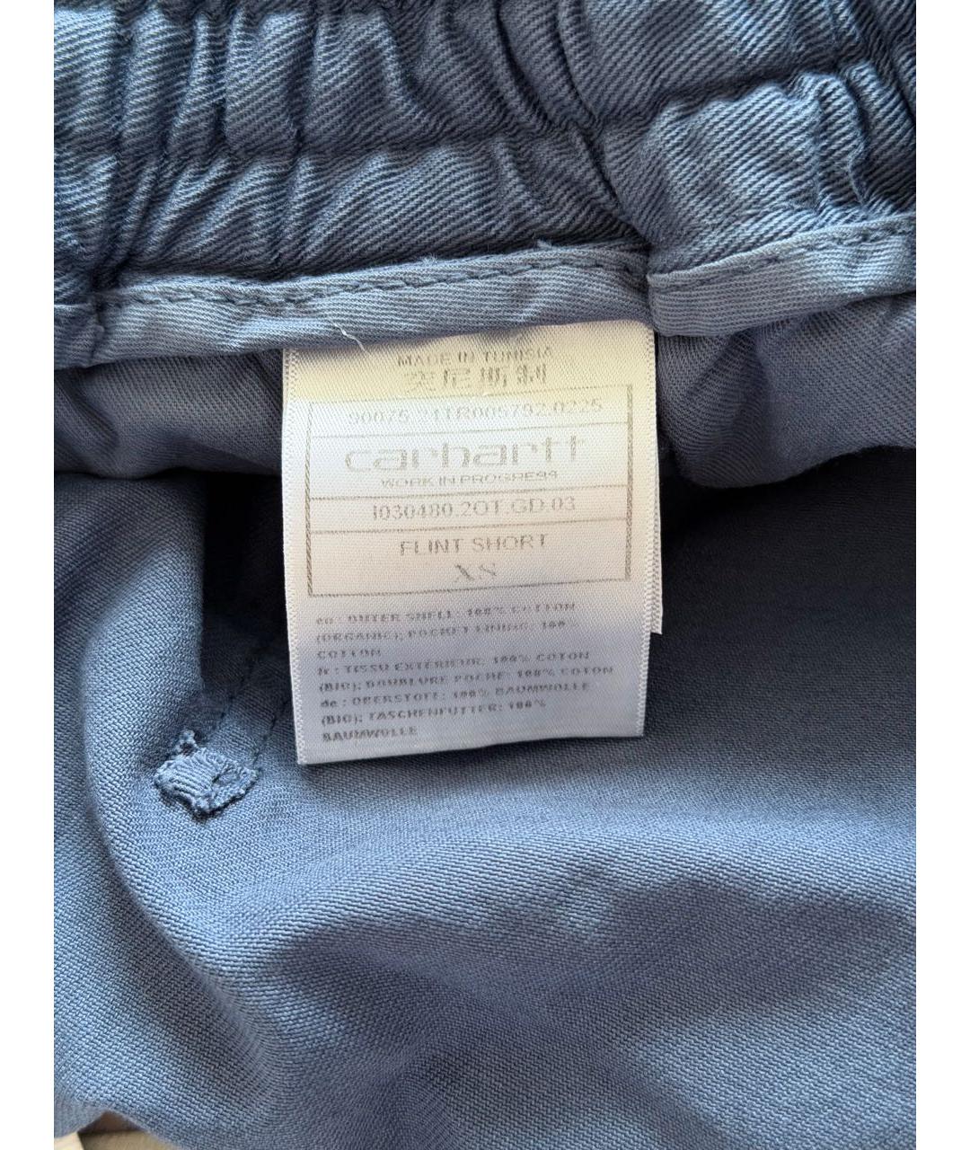 CARHARTT WIP Темно-синие хлопковые шорты, фото 6