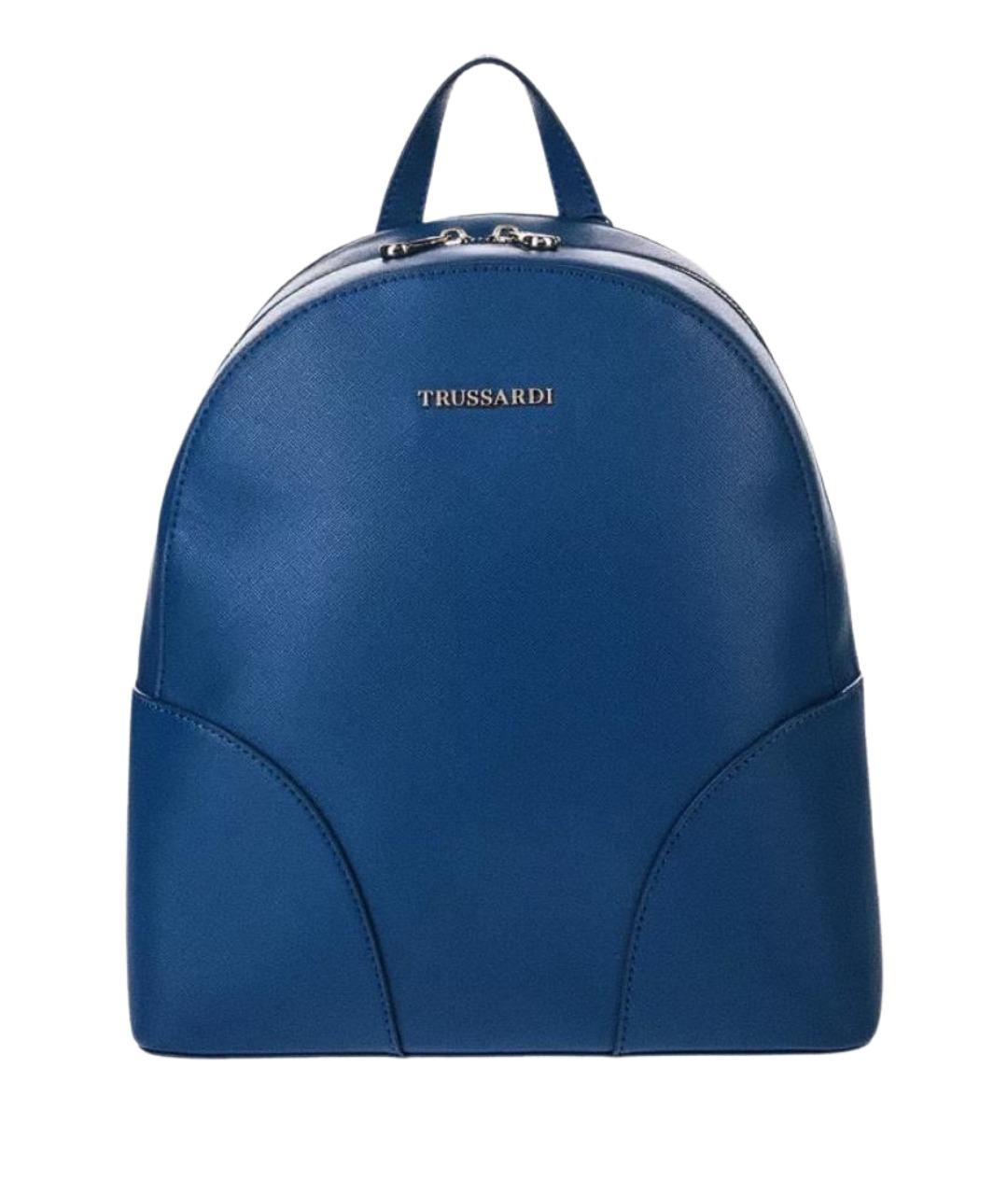 TRUSSARDI Синий рюкзак из искусственной кожи, фото 1