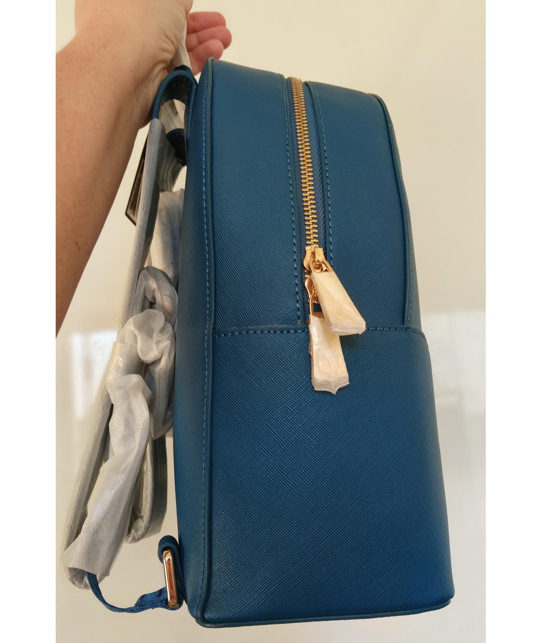 TRUSSARDI Синий рюкзак из искусственной кожи, фото 6
