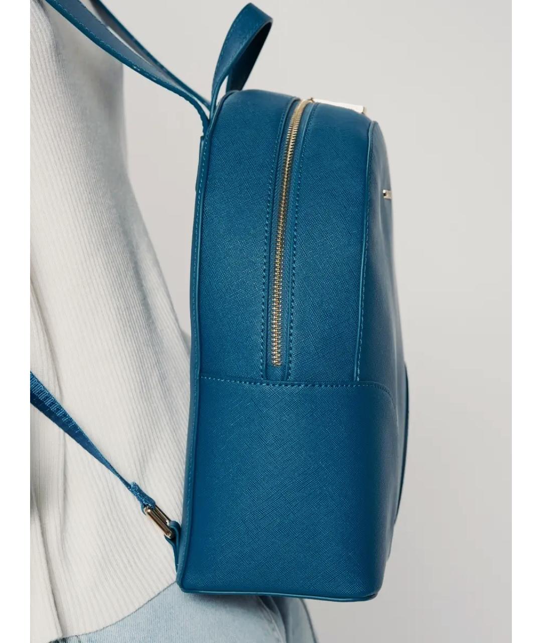 TRUSSARDI Синий рюкзак из искусственной кожи, фото 2
