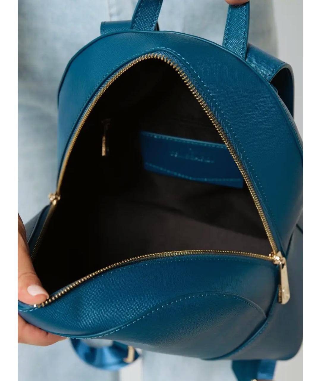 TRUSSARDI Синий рюкзак из искусственной кожи, фото 4