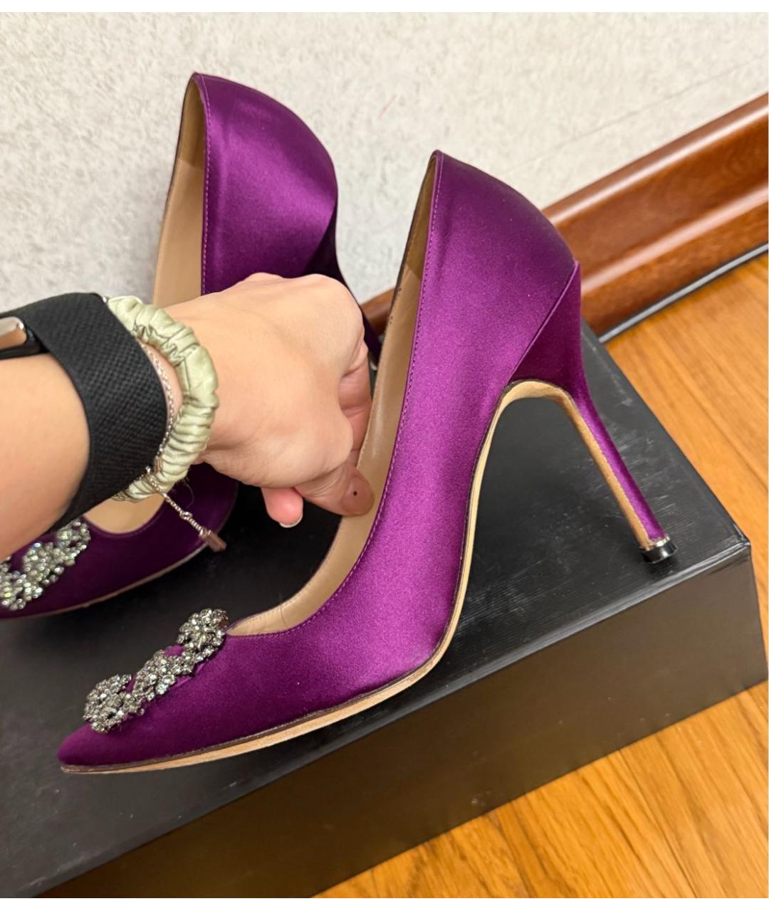 MANOLO BLAHNIK Фиолетовые туфли, фото 3