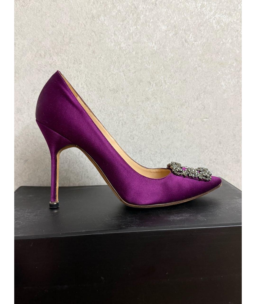 MANOLO BLAHNIK Фиолетовые туфли, фото 6