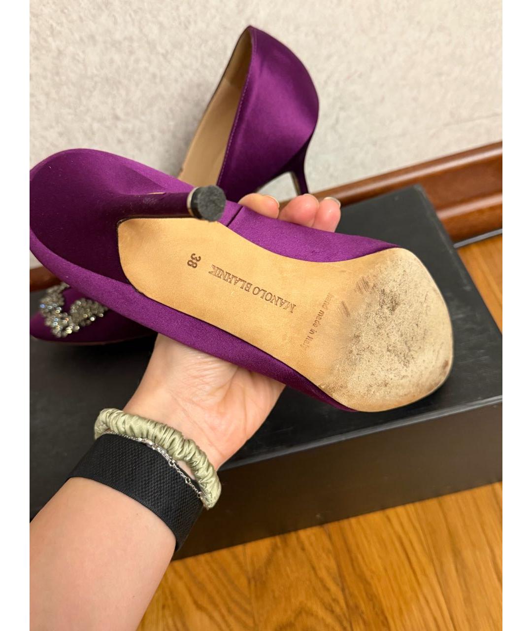 MANOLO BLAHNIK Фиолетовые туфли, фото 4