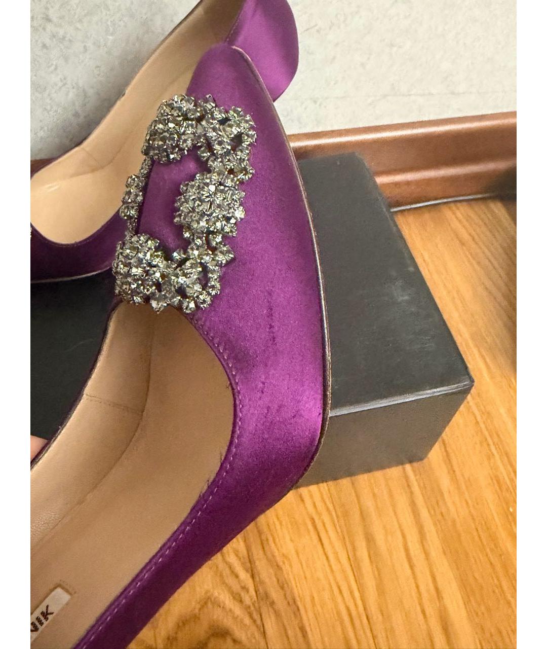MANOLO BLAHNIK Фиолетовые туфли, фото 5