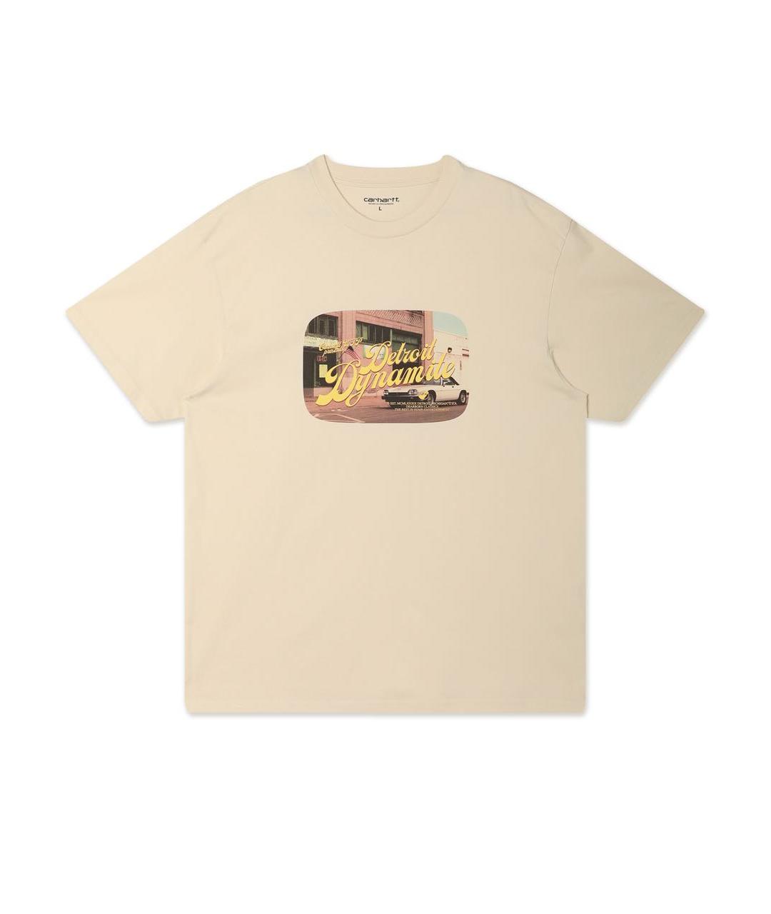 CARHARTT WIP Бежевая хлопковая футболка, фото 1