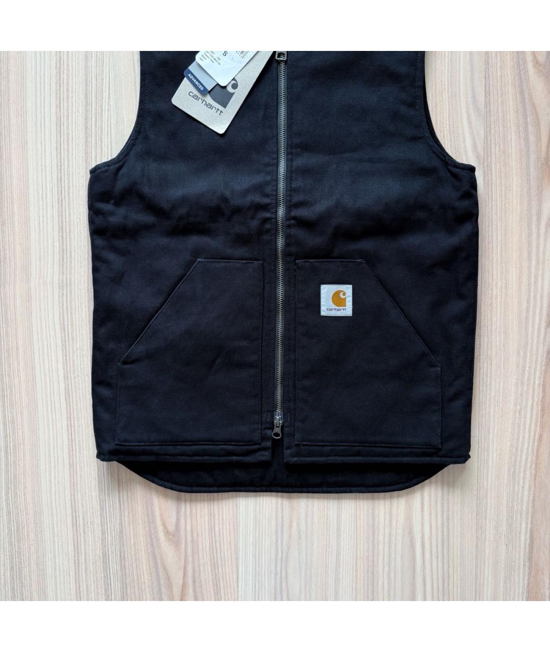 CARHARTT WIP Черный хлопковый жилет, фото 3