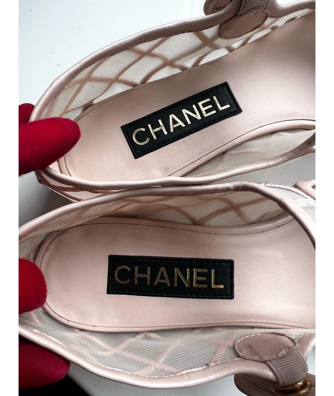 CHANEL Бежевые балетки, фото 7