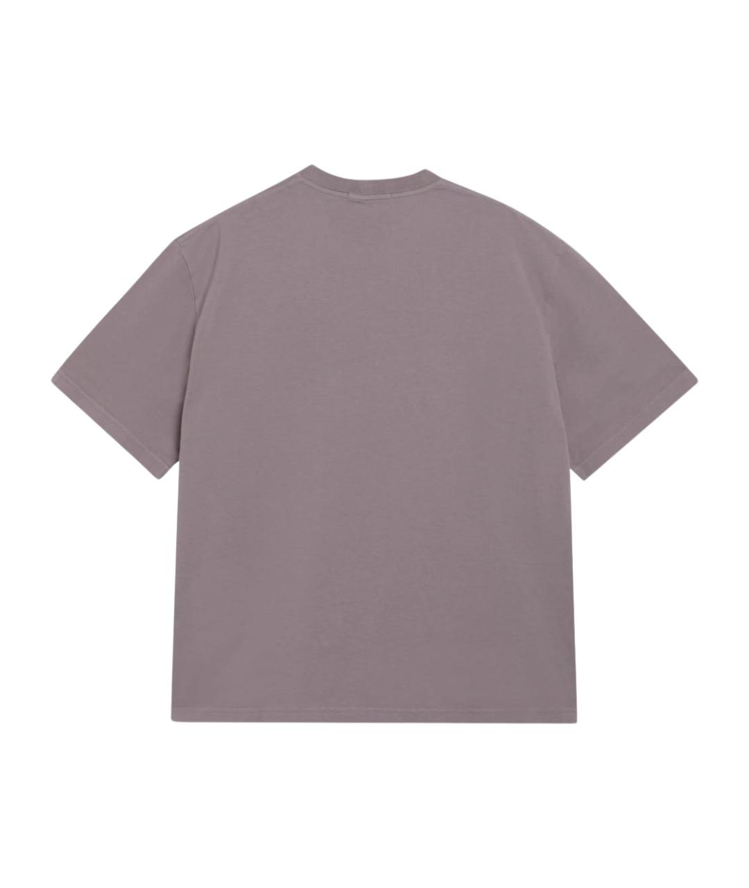 STONE ISLAND Фиолетовая хлопковая футболка, фото 2