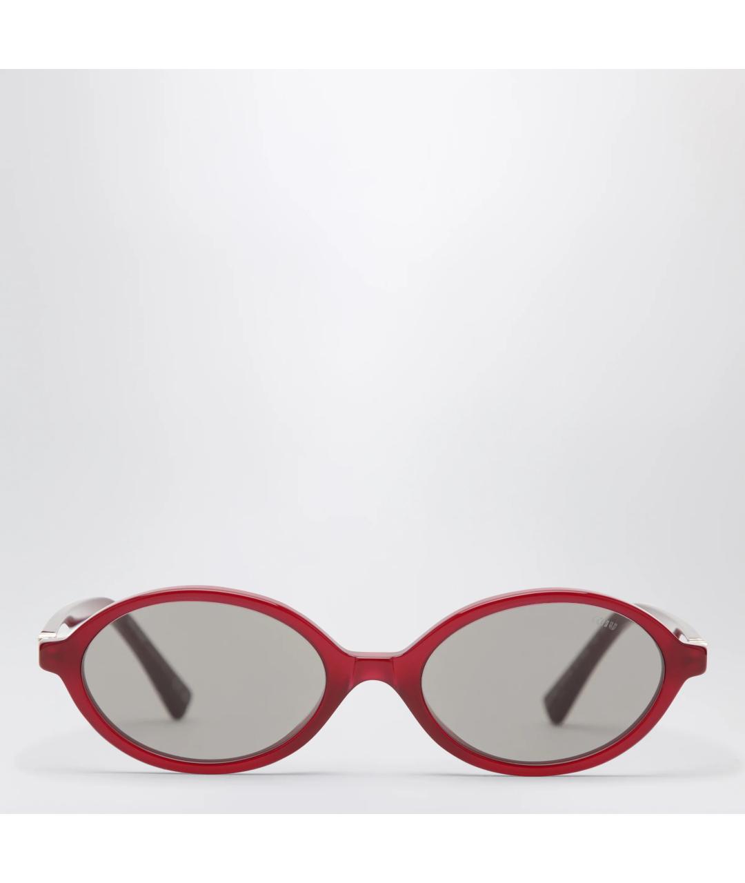 MIU MIU Бордовые солнцезащитные очки, фото 3